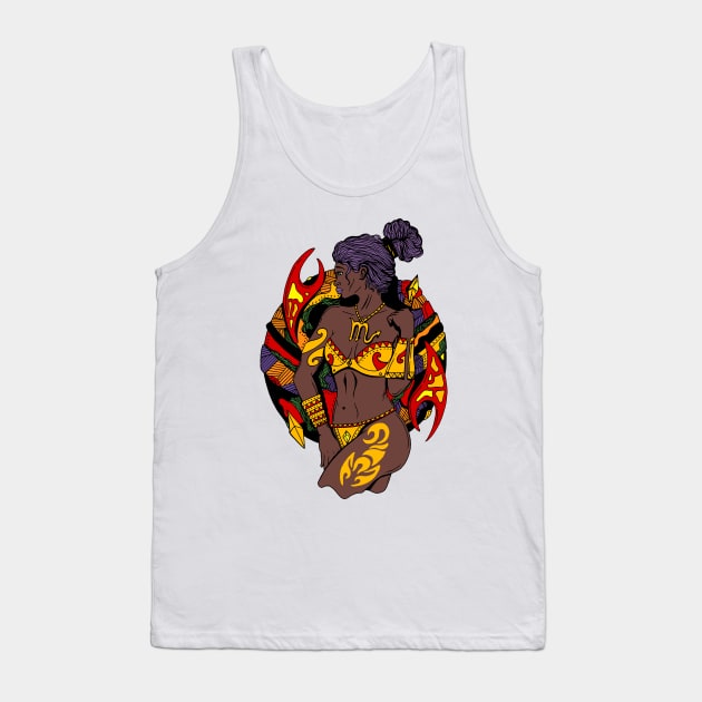 Scorpio Beauty - Nubian Edition Tank Top by kenallouis